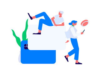 Internet financial management investment flat vector concept operation hand drawn illustration
