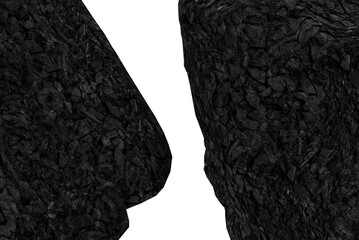 coal product showcase background, cosmetic, e commerce product stage coal