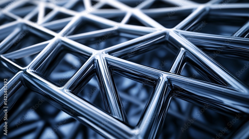 Aufkleber abstract metallic structure forming a modern background