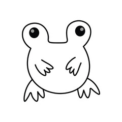 Art & Illustration drawing frog  vector
