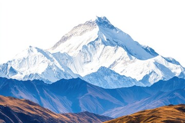 Fototapeta premium Majestic snow-capped mountain range