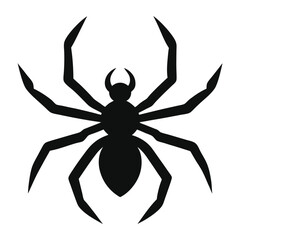 Spider vector silhouettes