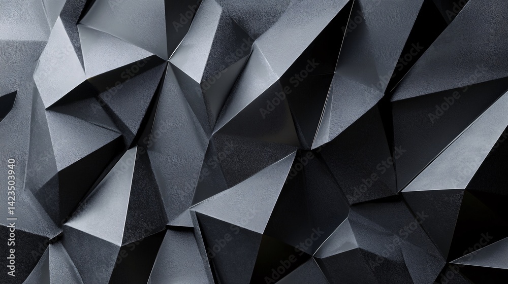 Poster abstract background forming dark geometric polygonal structure