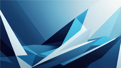 Abstract blue geometric shape futuristic background