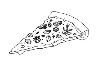 Italian Seasoning vector line art illustration