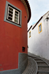 picturesque houses in the old town of monchique algarve portugal

