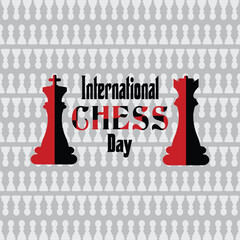 International Chess Day is on July 20th, also known as World Chess Day. That promotes the game of chess. This template is suitable for creating background banners, posters, and cards, featuring a