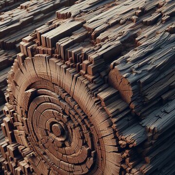 Rough Sawn coarse splintery texture