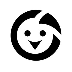 Fototapeta premium Solid Black Background Image . A completely black image, ideal for use as a backdrop, placeholder, or for projects needing a neutral, minimalist aesthetic of children logo and icon .