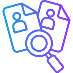 Self Employment line gradient icon