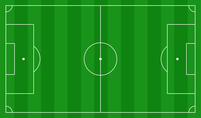 Soccer pitch vector. Soccer field