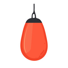 My Simple flat 2D illustration speed bag training isolated on a transparent background, vector, flat design, animation design, simple flat 2D icon, clipart