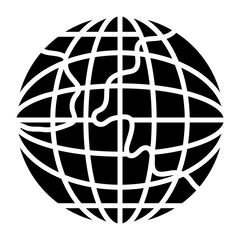 Globe Grid Icon