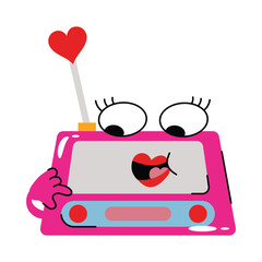 Radio vector Sticker. Eps 10 file