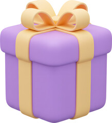 This image displays 3D gift box icons