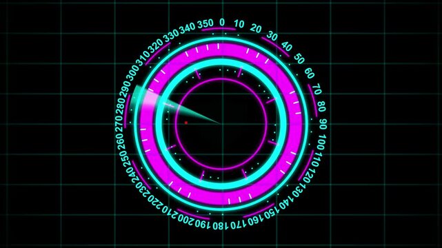 Digital searching system animation .business, circle, rader  searching, computer, concept, dark, design, digital, digital communication