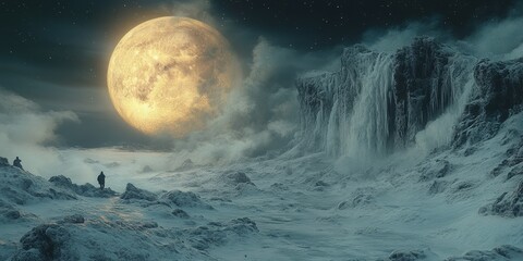  A meticulously crafted scenes, reimagined religious art, spherical sculptures, Photography century Several men Cinematic shot clouds generated  by AI.