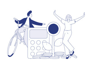 Internet financial management investment flat vector concept operation hand drawn illustration
