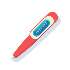 A Simple flat 2D icon of a set of baby thermometer collection isolated on a transparent background, vector, flat design, animation design, simple flat 2D icon, minimalist