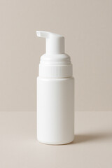 Foam pump bottle mockup set – white and brown variants