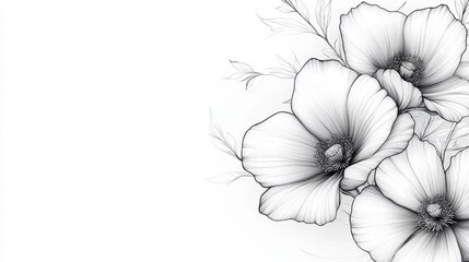 white flower on black background