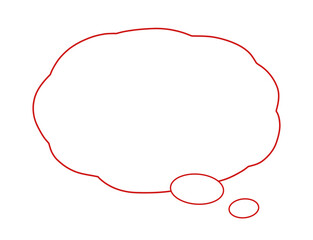 吹き出し　心　声