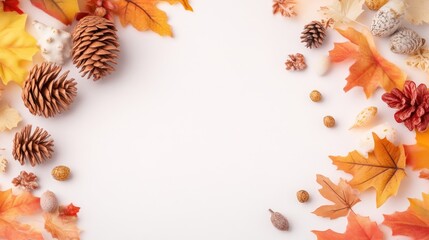 Autumnal Decor Border