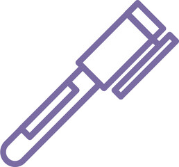 Stylish Pointer Color Outline Icon