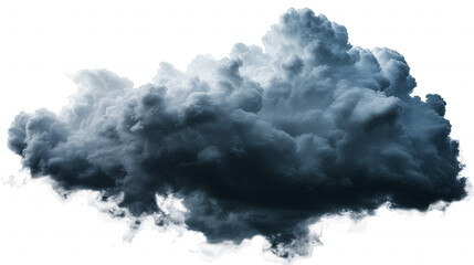 
A dense cloud of dark, billowing smoke fills the frame, creating a dramatic and ominous visual, with the smoke's texture and form suggesting a potent and intense source
