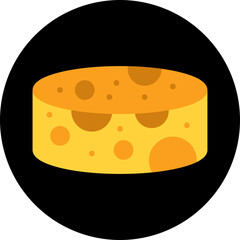 Hand Cheese icon vector illustration