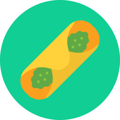 Cannoli icon vector illustration