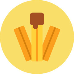 Churros icon vector illustration