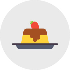 Panna Cotta icon vector illustration