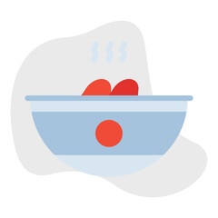 Spanish Cold Soup icon vector illustration