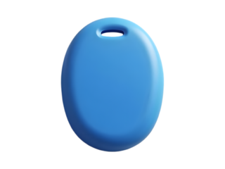 Blue RFID Key Tag – Shadowed Isolated