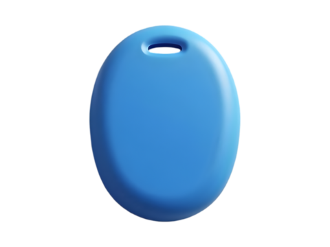 Blue RFID Key Tag – Shadowed Isolated