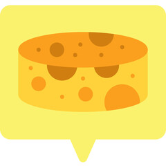 Hand Cheese icon vector illustration