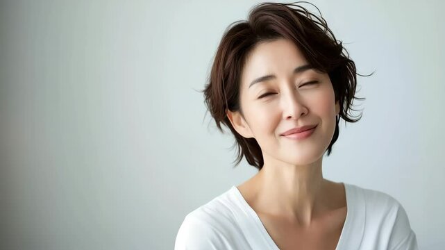 美しいアジア人の女性　美容イメージ