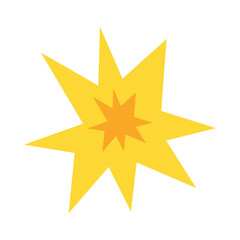 Fototapeta premium Explosion flat icon