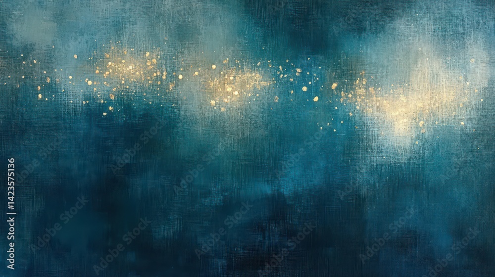 Canvas Prints teal wallpaper with linen texture and diffused light details