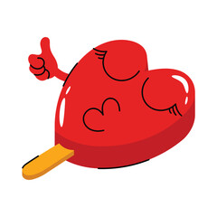 Ice cream vector Sticker. Eps 10 file