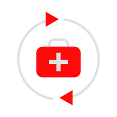Obraz premium Injury Prevention flat icon