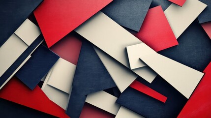 Naklejka premium Deep navy and red over brushed aluminum form abstract wallpaper