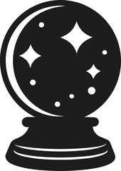 Eerie Halloween Fortune Teller's Crystal Ball Icon