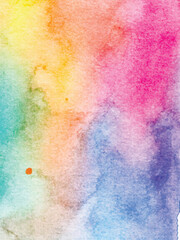 Abstract Bright Hand Paint Colorful Watercolor Background