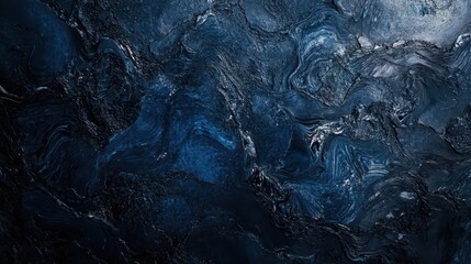 Obraz premium Onyx-textured Gothic wallpaper with silver midnight hues