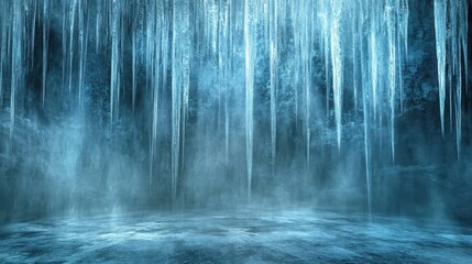 Frosted Gothic wallpaper with streaks of blue and gray