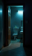 Emergency light illuminates dark room during power failure, failure, emergency light, electricity