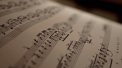 Written on the piano sheet music