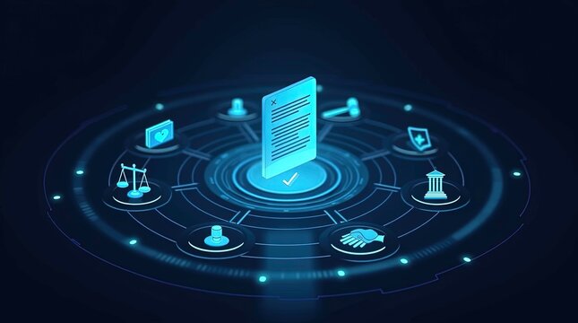 Regulation Compliance financial control technology concept. Compliance rules. Law regulation policy. Vector illustration